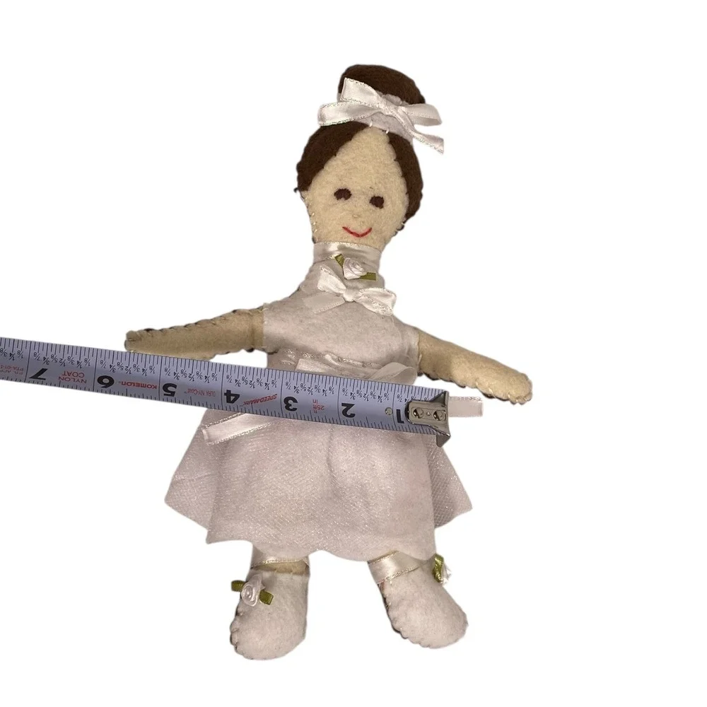 Handmade Nutcracker‎ Ballet Felt Christmas Ornaments Set of 5 Ballerina Soldier